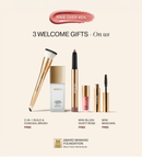 Essential Duo (+3 FREE GIFTS) featuring the award-winning Changing Foundation, shimmer stick and three free gifts.