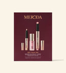 Soft Touch Trio gift set featuring the champagne eye shimmer stick, dusty rose liquid blush, and hydrating lip tint.