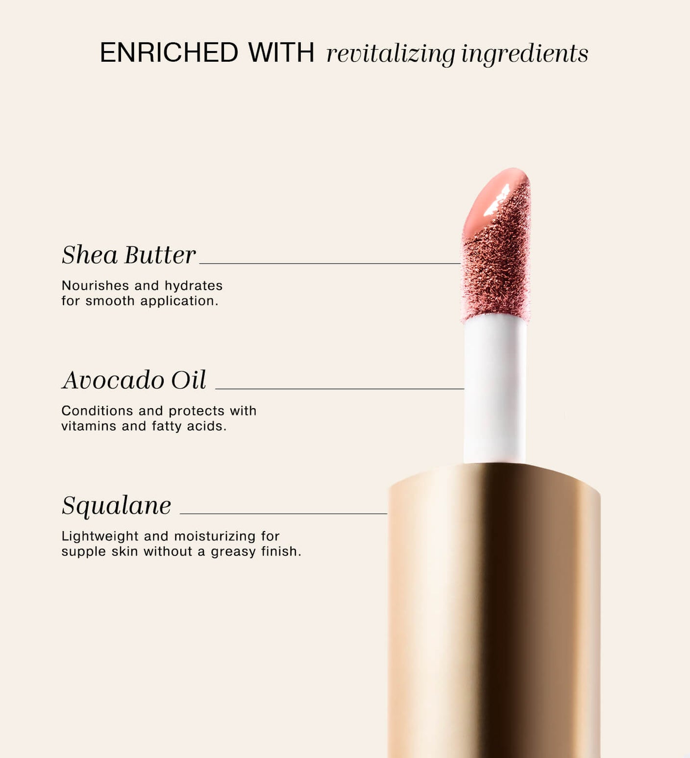 Meroda Vibrant Cheek Blush enriched with revitalising ingredients Shea Butter, Avocado Oil and Squalane